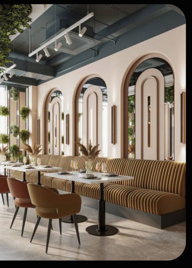 Fine-dining restaurant with elegant decor