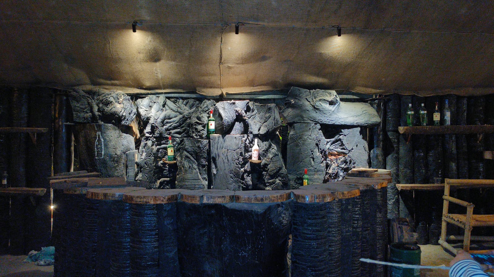 Luxurious hotel room with a view