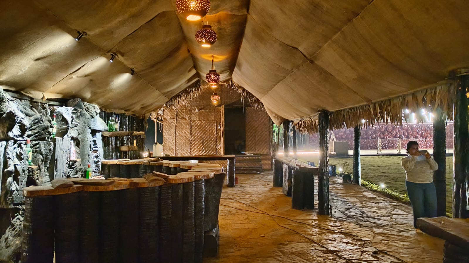 Luxurious hotel room with a view