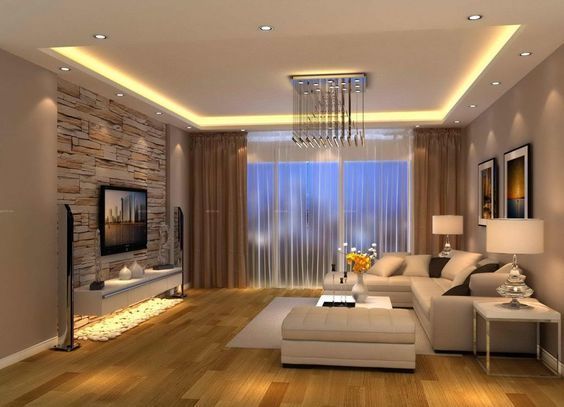 Warm and inviting modern living room